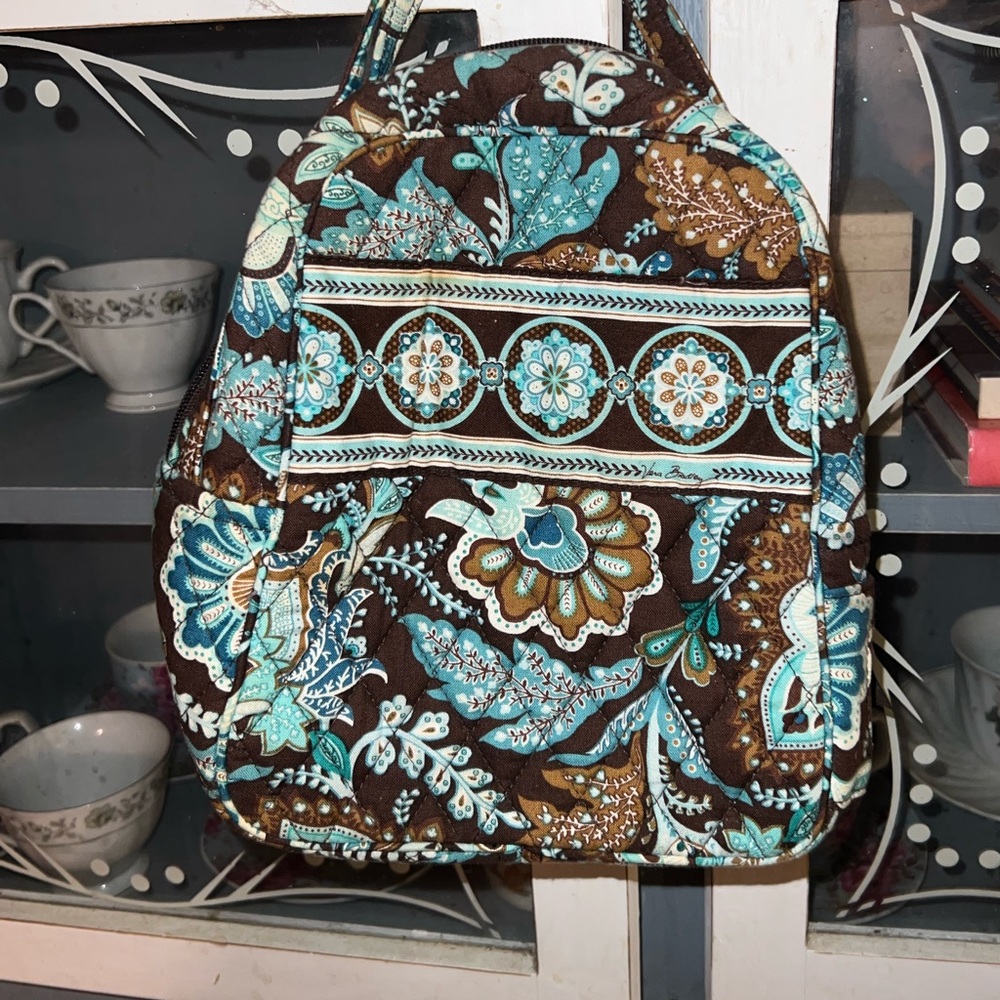Vera Bradley Java Blue Floral Lunch Bag